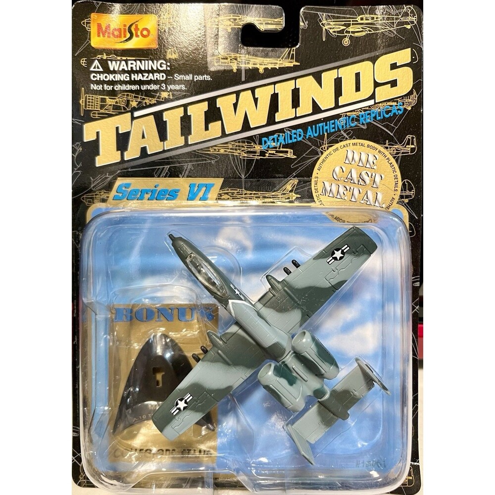 VINTAGE 1998 MAISTO TAILWINDS DIECAST A-10 THUNDERBOLT I WARTHOG